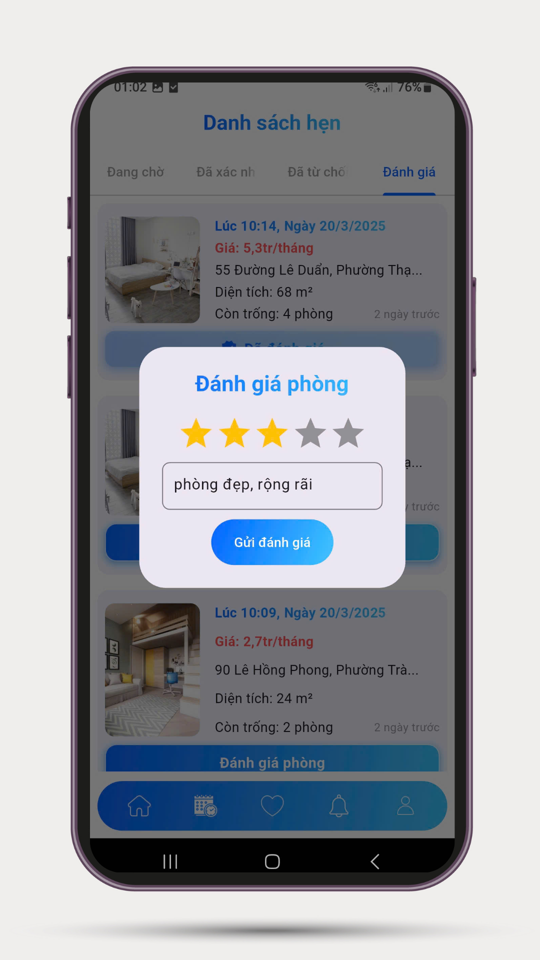 Màn hình tìm kiếm